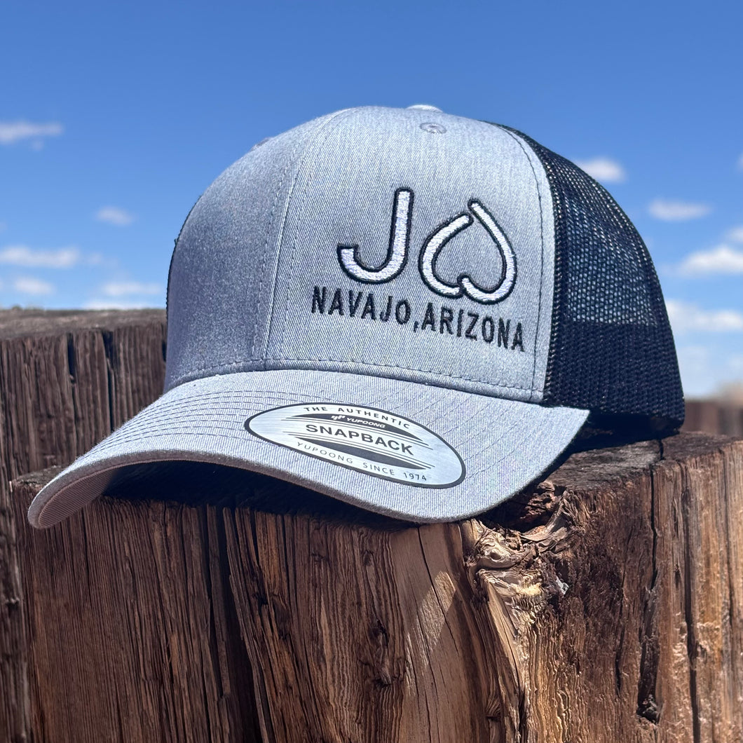JHeart Cap- Gray/Black