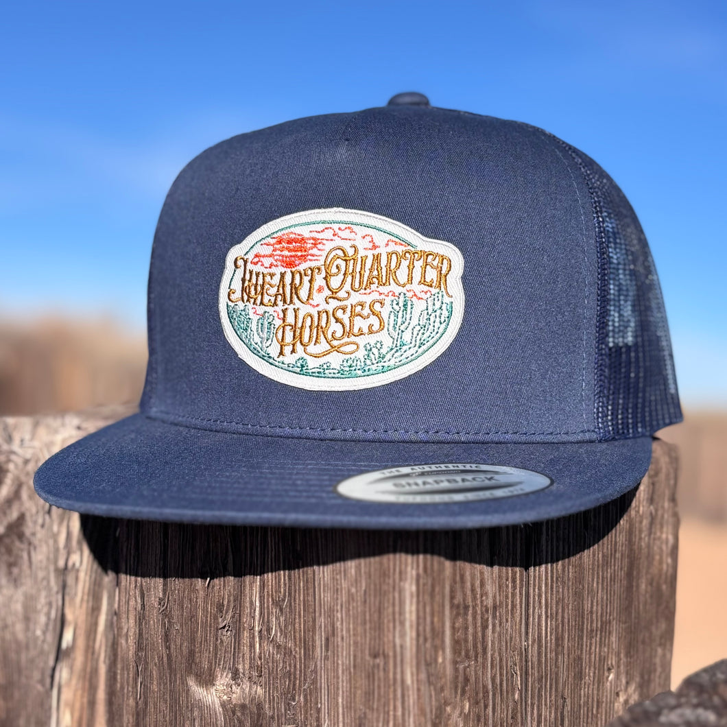 JHeart QH Patch- Navy/Navy