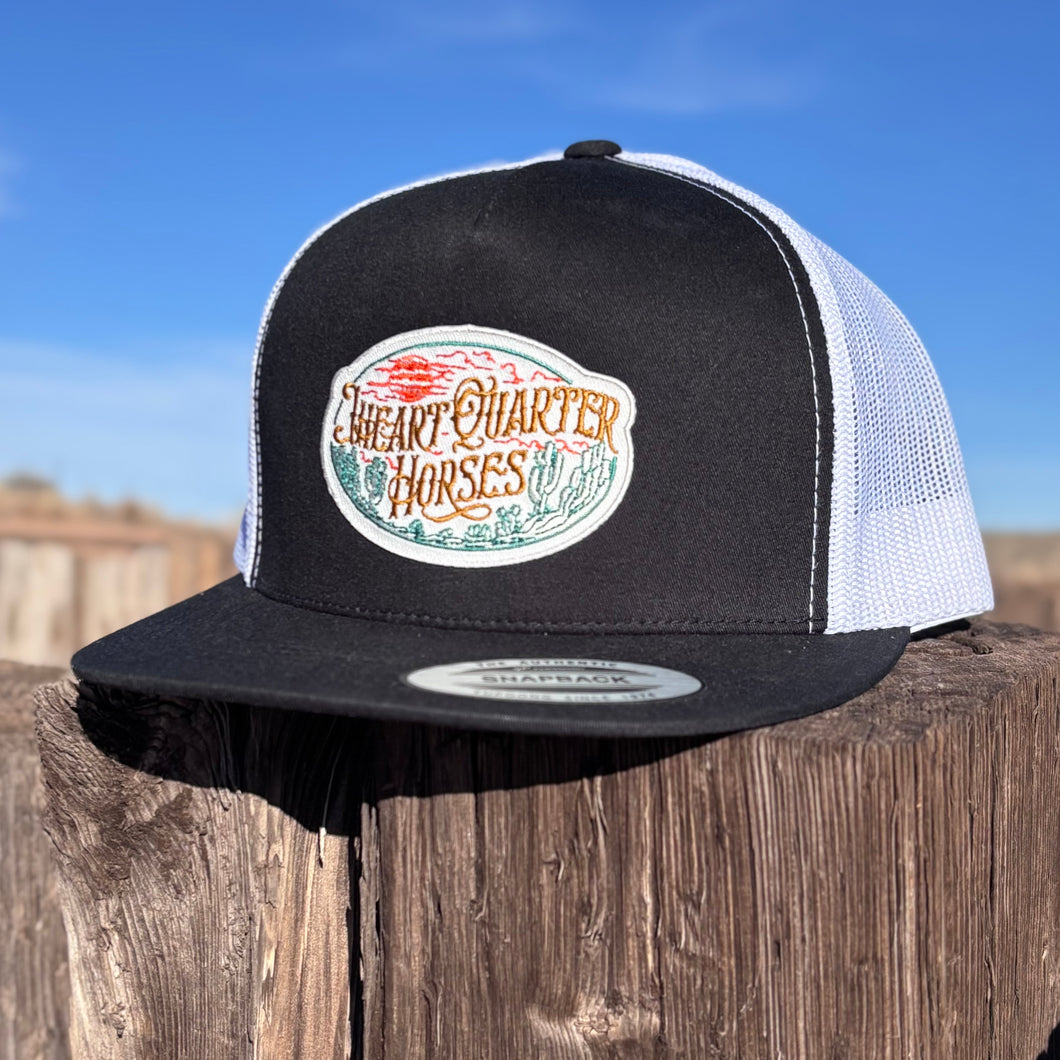 JHeart QH Patch- Black/White