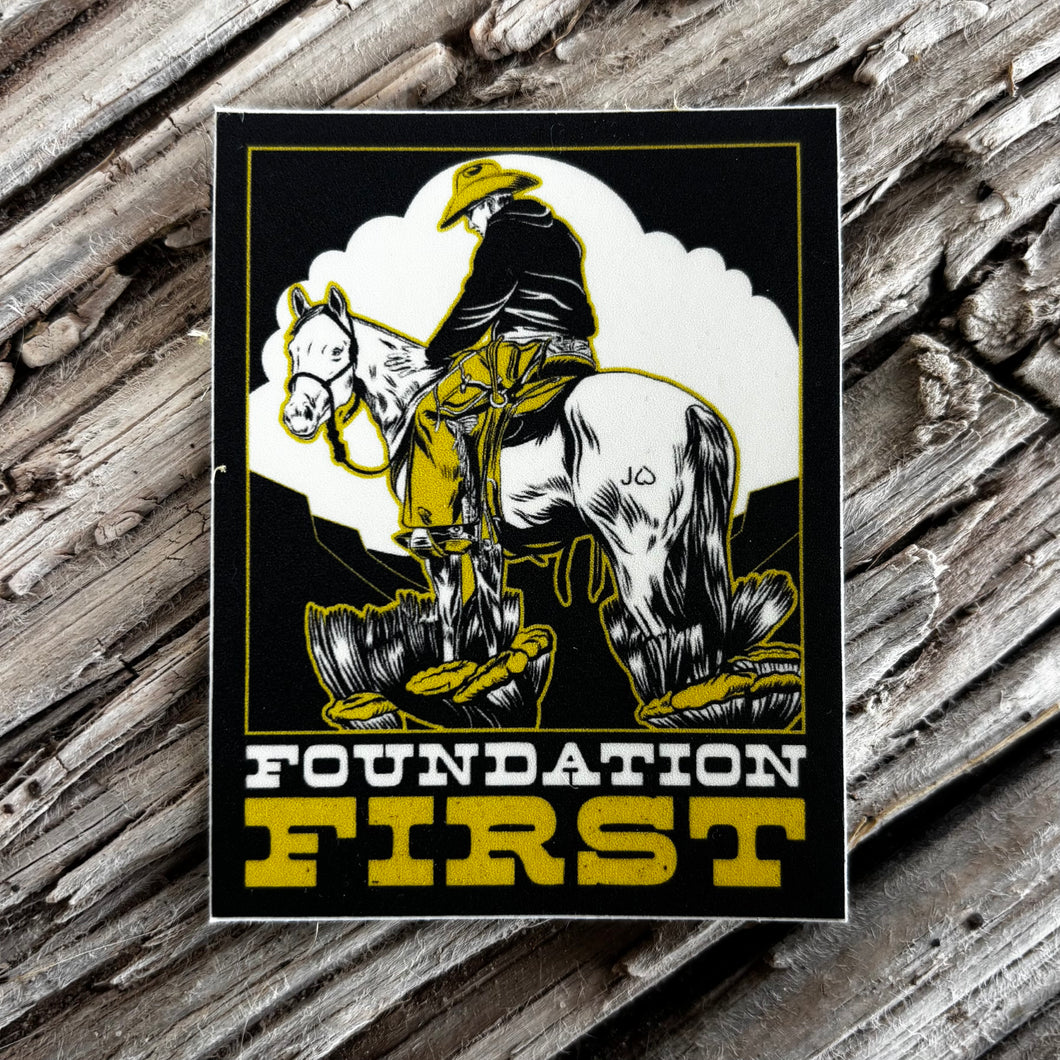 Foundation First sticker