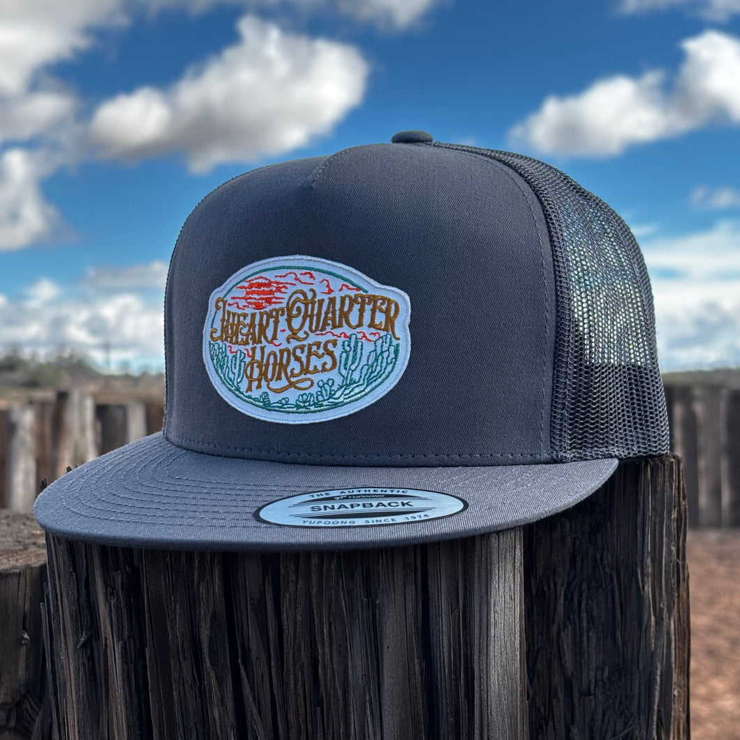 JHeart Patch- Charcoal/Black